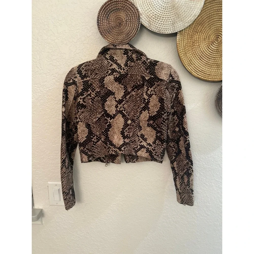 H&M brown snakeskin